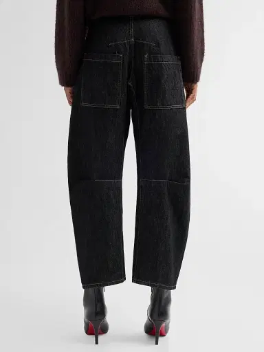 Nili Lotan Women's Shon Barrel-Leg Jeans - Resin Rinse | Thumbnail 3 Nili Lotan Women's Shon Barrel-Leg Jeans - Resin Rinse | Thumbnail 3