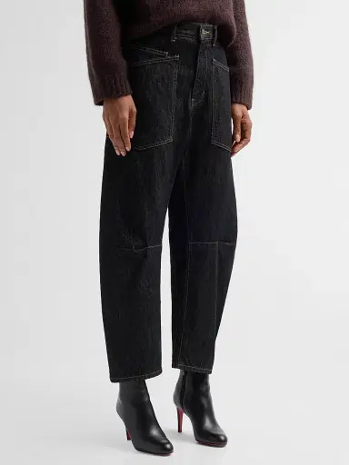 Nili Lotan Women's Shon Barrel-Leg Jeans - Resin Rinse | Thumbnail 4 Nili Lotan Women's Shon Barrel-Leg Jeans - Resin Rinse | Thumbnail 4