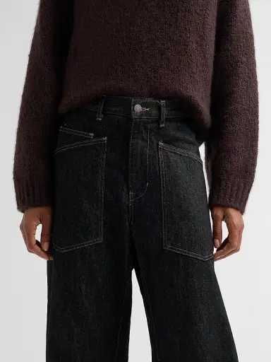 Nili Lotan Women's Shon Barrel-Leg Jeans - Resin Rinse | Thumbnail 5 Nili Lotan Women's Shon Barrel-Leg Jeans - Resin Rinse | Thumbnail 5