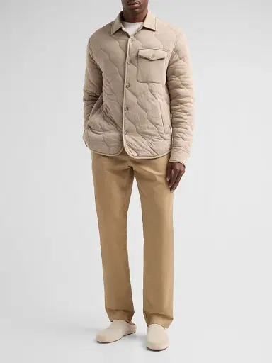 Vince Men's Cotton Quilted Shirt Jacket - Pavement - Size XXL | Thumbnail 2 Vince Men's Cotton Quilted Shirt Jacket - Pavement - Size XXL | Thumbnail 2