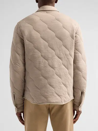 Vince Men's Cotton Quilted Shirt Jacket - Pavement - Size XXL | Thumbnail 3 Vince Men's Cotton Quilted Shirt Jacket - Pavement - Size XXL | Thumbnail 3
