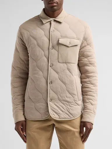 Vince Men's Cotton Quilted Shirt Jacket - Pavement - Size XXL | Thumbnail 4 Vince Men's Cotton Quilted Shirt Jacket - Pavement - Size XXL | Thumbnail 4