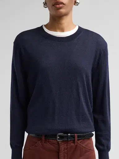 Nili Lotan Women's Verit Cashmere-Silk Sweater - Midnight | Thumbnail 5 Nili Lotan Women's Verit Cashmere-Silk Sweater - Midnight | Thumbnail 5