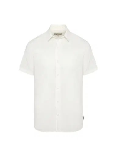 Onia Men's Stretch Linen-Blend Short-Sleeve Shirt - White - Size XXL | Thumbnail 1