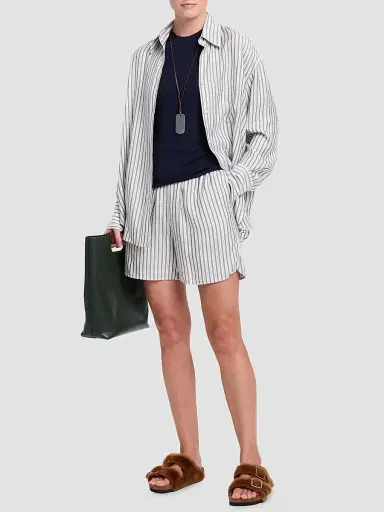 TWP Women's Big Joe Silk Shirt - Turkish Coffee | Thumbnail 2 TWP Women's Big Joe Silk Shirt - Turkish Coffee | Thumbnail 2
