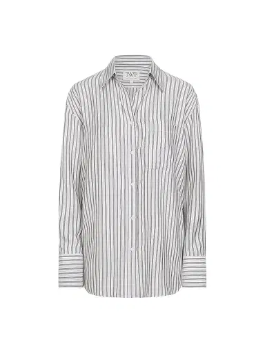 TWP Women's Big Joe Silk Shirt - Turkish Coffee | Thumbnail 1 TWP Women's Big Joe Silk Shirt - Turkish Coffee | Thumbnail 1