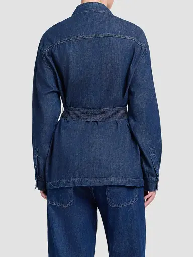 TWP Women's Denim Tamzin Belted Shirt - Dark Stone | Thumbnail 3 TWP Women's Denim Tamzin Belted Shirt - Dark Stone | Thumbnail 3