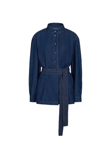 TWP Women's Denim Tamzin Belted Shirt - Dark Stone | Thumbnail 1 TWP Women's Denim Tamzin Belted Shirt - Dark Stone | Thumbnail 1