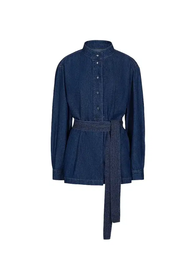TWP Women's Denim Tamzin Belted Shirt - Dark Stone