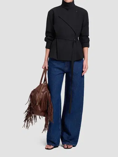 TWP Women's The Last Chapter Stretch-Wool Belted Jacket | Thumbnail 2