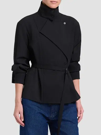 TWP Women's The Last Chapter Stretch-Wool Belted Jacket | Thumbnail 7