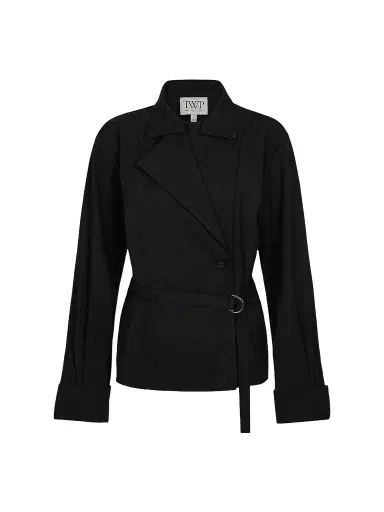 TWP Women's The Last Chapter Stretch-Wool Belted Jacket | Thumbnail 1