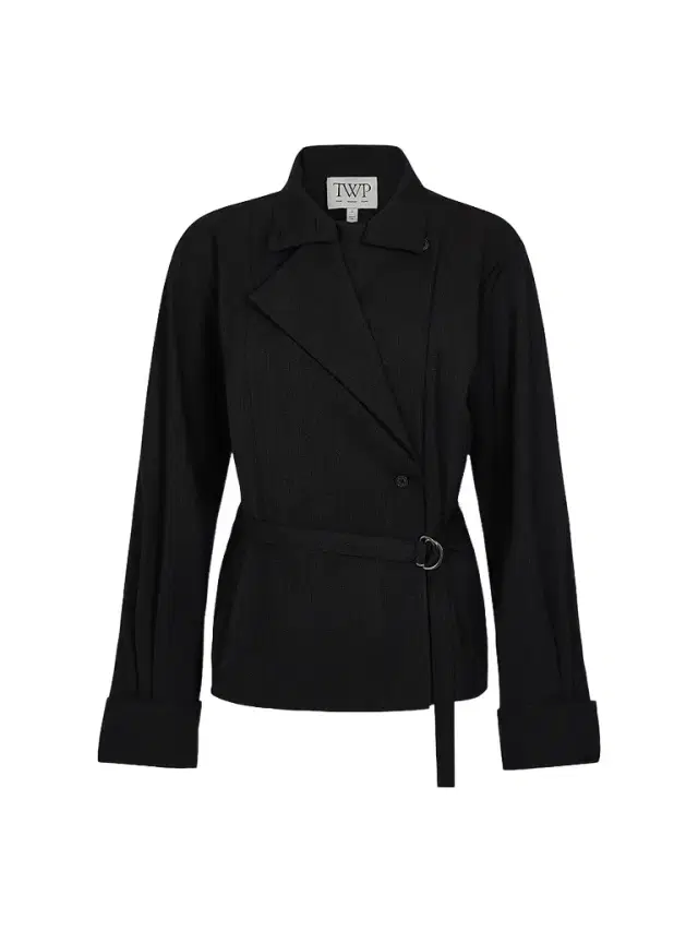 TWP Women's The Last Chapter Stretch-Wool Belted Jacket - Smoke