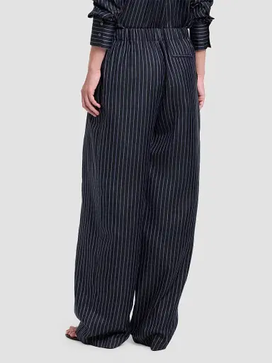 TWP Women's Striped Silk Pajama Pants - Blue Nights Turkish Coffee | Thumbnail 7 TWP Women's Striped Silk Pajama Pants - Blue Nights Turkish Coffee | Thumbnail 7