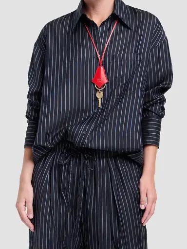 TWP Women's Big Joe Silk Shirt - Blue Nights Turkish Coffee | Thumbnail 4 TWP Women's Big Joe Silk Shirt - Blue Nights Turkish Coffee | Thumbnail 4
