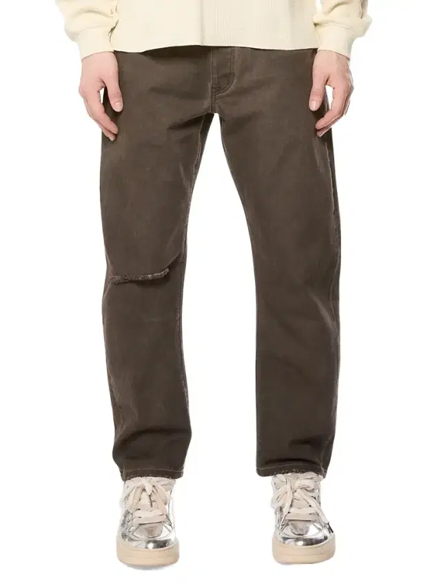 Purple Brand Men's Overdye Destroyed Straight Jeans