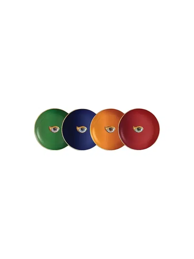 L'Objet Lito 4-Piece Plate Set