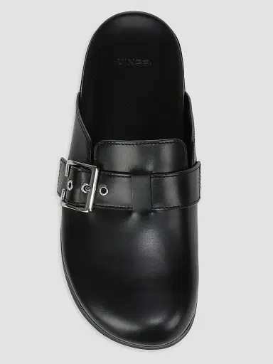 Vince Women's Leon 20MM Leather Mules - Black | Thumbnail 4 Vince Women's Leon 20MM Leather Mules - Black | Thumbnail 4