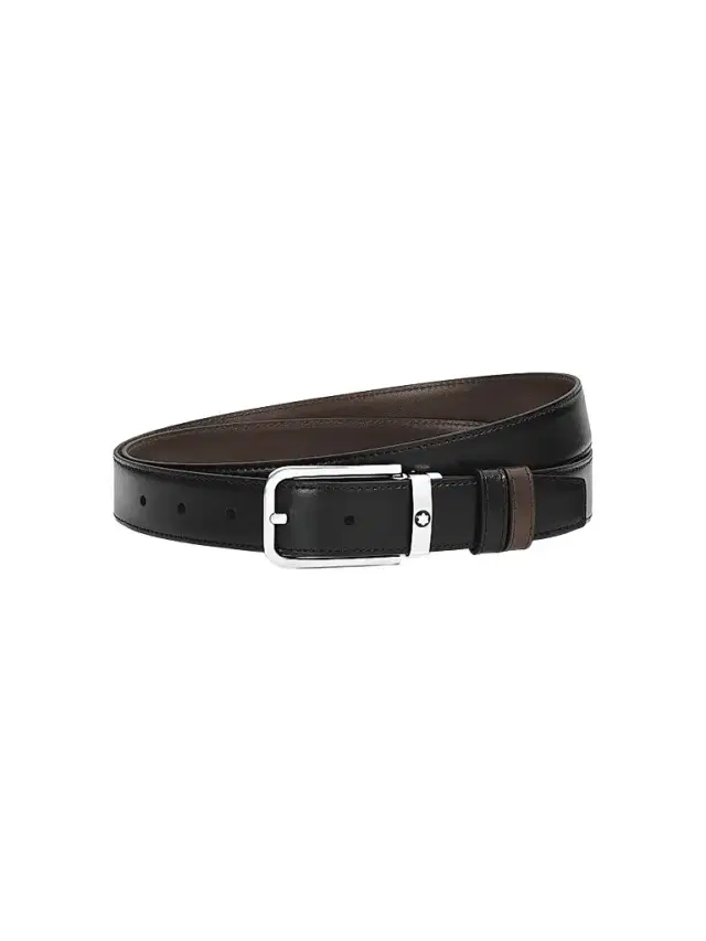 Montblanc Men's Reversible Two-Tone Leather Belt