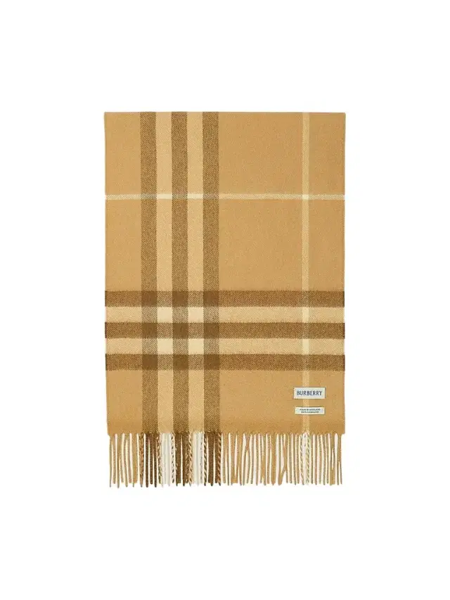 Burberry Men's Check Cashmere Scarf - Finch Beige