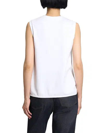 JW Anderson Women's Knotted-Hem Cotton Tank - White | Thumbnail 5 JW Anderson Women's Knotted-Hem Cotton Tank - White | Thumbnail 5