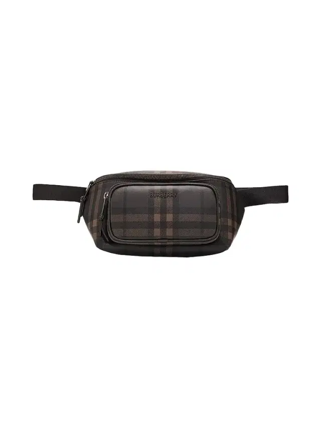 Burberry Men's City Check Belt Bag - Dark Brown