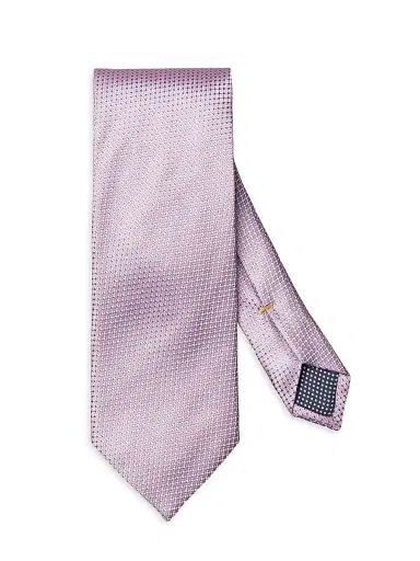 Eton Men's Micro Texture Linen Tie - Pink | Thumbnail 1