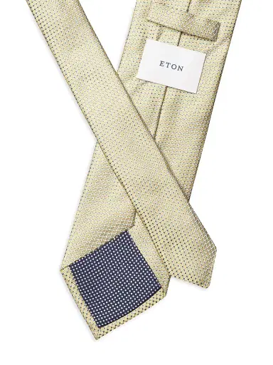 Eton Men's Micro Texture Linen Tie | Thumbnail 2