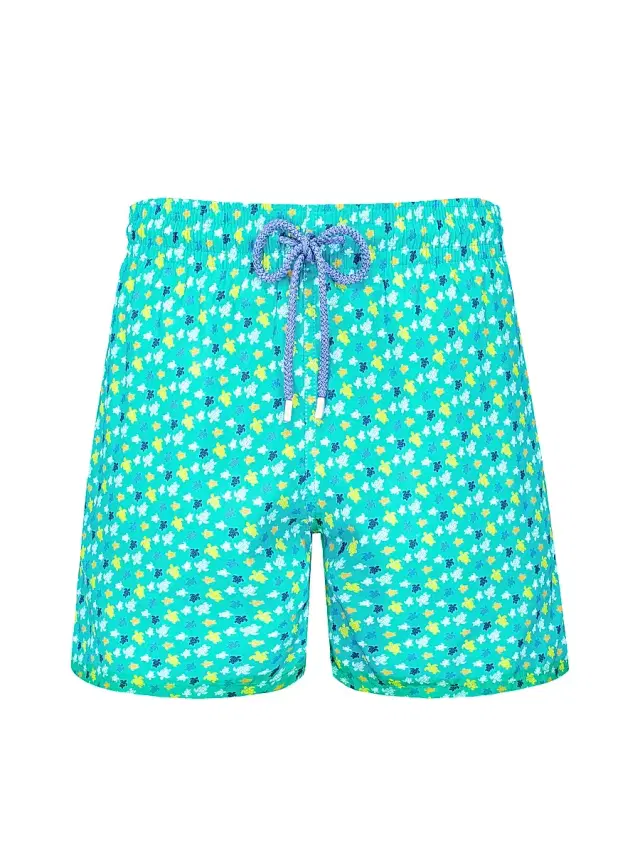 Vilebrequin Men's Ronde Des Tortues Swim Shorts - Vert Tropezien