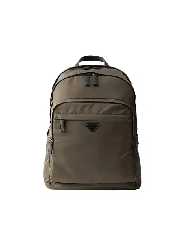 Prada Men's Re-Nylon and Saffiano Leather Backpack - Grey