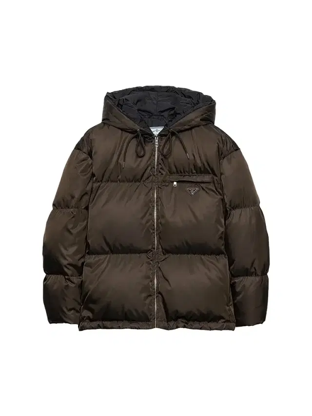 Prada Women's Nylon Down Jacket - Brown