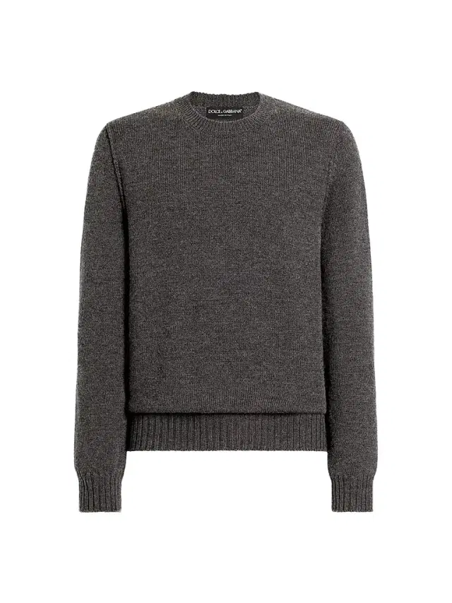 Dolce & Gabbana Men's Wool Crewneck Sweater - Canna Di Fucile