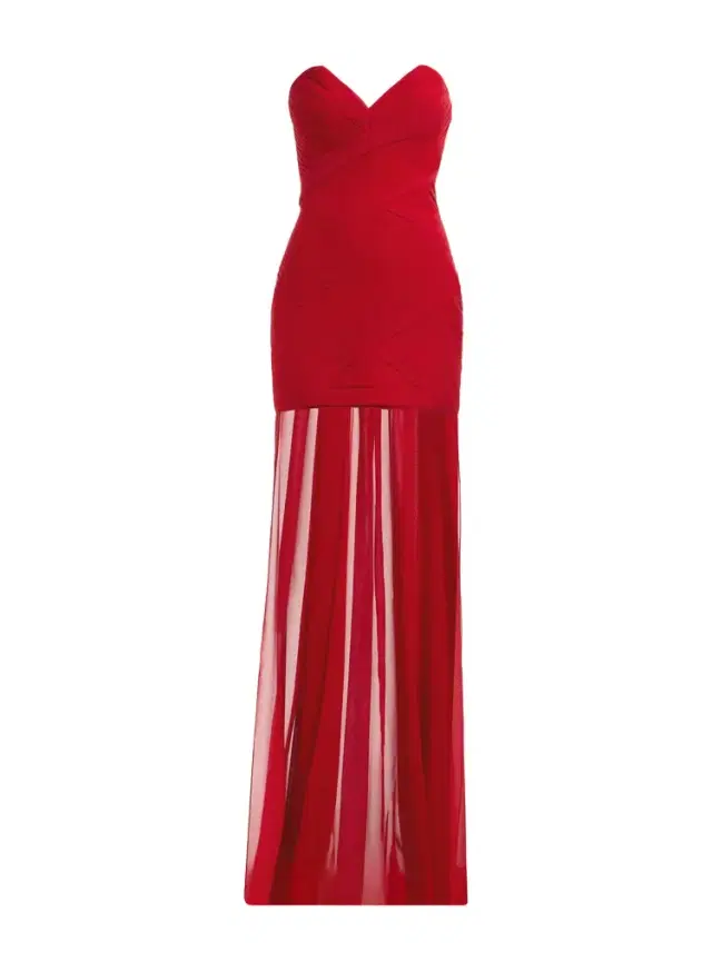 Elie Saab Strapless Silk Short Dress