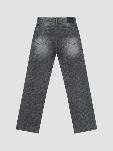 RTA Men's Curva Ultra Jonas Straight-Leg Jeans - Ash Charcoal Metal Grill | Thumbnail 2