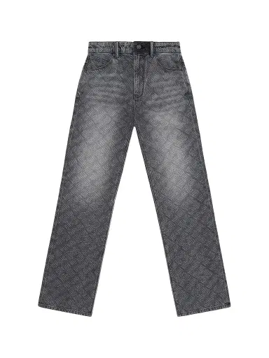 RTA Men's Curva Ultra Jonas Straight-Leg Jeans - Ash Charcoal Metal Grill | Thumbnail 1