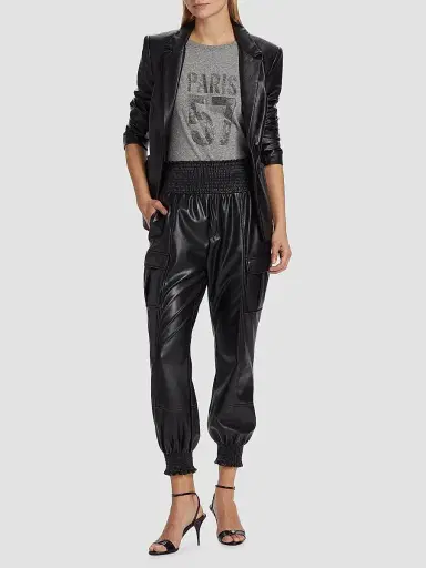 Cinq à Sept Women's Kylie Faux Leather Jacket - Black | Thumbnail 2