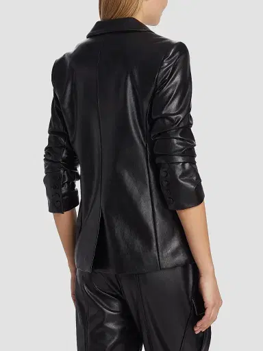 Cinq à Sept Women's Kylie Faux Leather Jacket - Black | Thumbnail 5