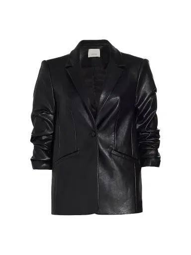 Cinq à Sept Women's Kylie Faux Leather Jacket - Black | Thumbnail 1