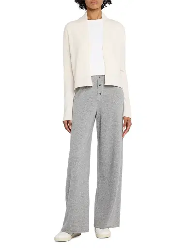 Guest In Residence Women's Stealth Cashmere Cardigan - Cream | Thumbnail 2