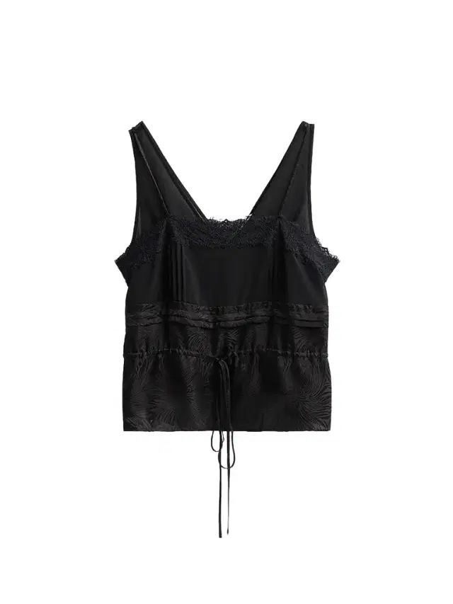3.1 Phillip Lim Women's Lace-Trim Satin Camisole - Black