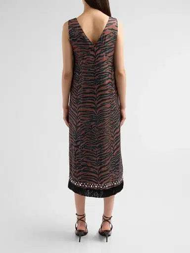 3.1 Phillip Lim Women's Tiger-Print Embellished Midi Dress | Thumbnail 3
