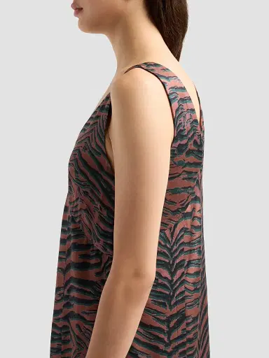 3.1 Phillip Lim Women's Tiger-Print Embellished Midi Dress | Thumbnail 5