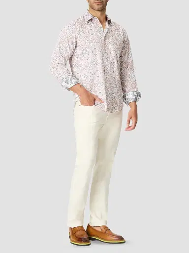 Robert Graham Men's Fairview Floral Stretch-Cotton Button-Front Shirt | Thumbnail 2 Robert Graham Men's Fairview Floral Stretch-Cotton Button-Front Shirt | Thumbnail 2