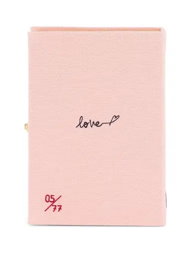 Olympia Le-Tan Women's Voyages Rome City Of Love Cotton-Silk Blend Clutch - Ballet | Thumbnail 3 Olympia Le-Tan Women's Voyages Rome City Of Love Cotton-Silk Blend Clutch - Ballet | Thumbnail 3