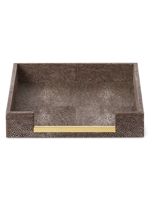 AERIN Shagreen Paper Tray