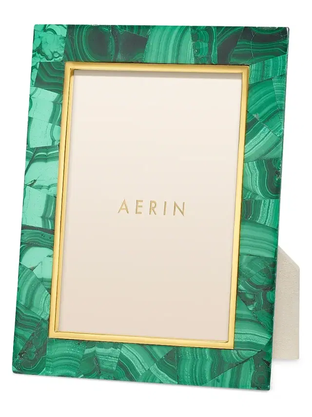 AERIN Introduction Cassiel Mosaic Frame - Malachite
