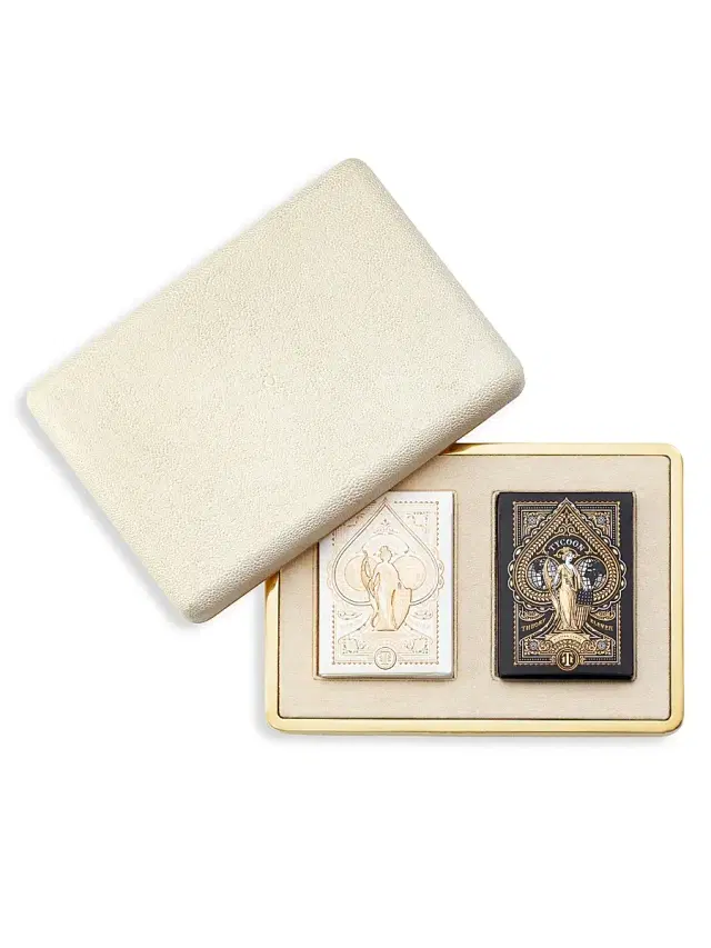 AERIN Shagreen Card Case - Cream