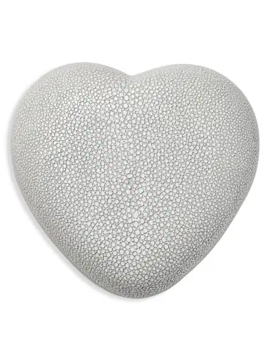 AERIN Shagreen Leather Heart Box | Thumbnail 1