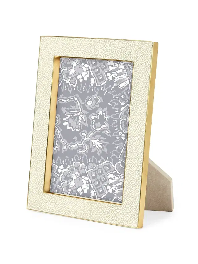AERIN Shagreen Photo Frame - Natural 4 x 6
