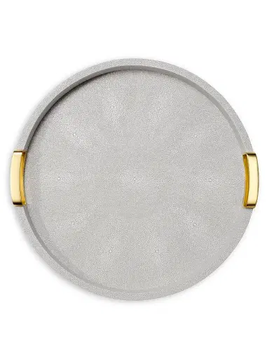 AERIN Carina Shagreen Round Tray | Thumbnail 2 AERIN Carina Shagreen Round Tray | Thumbnail 2